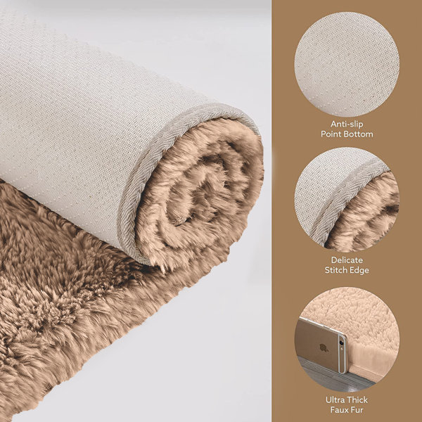 Fairmont Park Fluffy Shaggy Rug Area Rugs Living Room Wayfair.co.uk